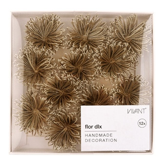 Deko FLOR DLX 12Stück Fb.51 gold
