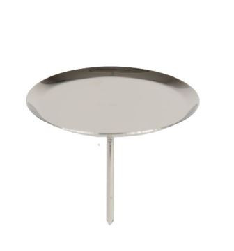 Adventskranzkerzenhalter silber glänzend 7,5cm 4Stück
