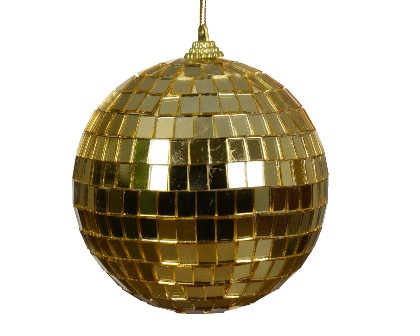 Kugel Spiegel gold 10cm