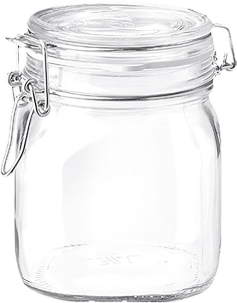 Einmachglas Fido quadratisch 75cl mit Bügelverschluß