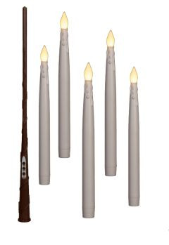 LED Kerze weiss schwebend 5Stück 27cm