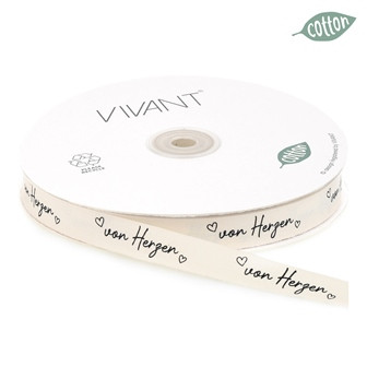 Band VON HERZEN 15mmx50m Fb.70 creme/elfenbein