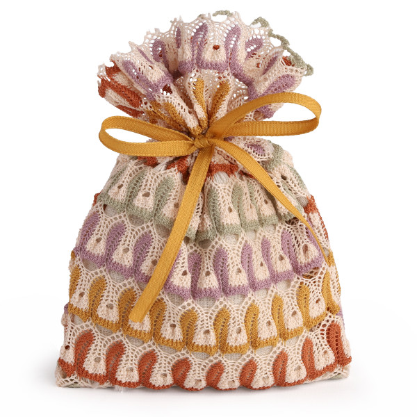 Flatbag WAVE CROCHET 17cmx12cm multi