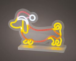 LED Neon Light Dachshund indoor 10x30,5x21cm