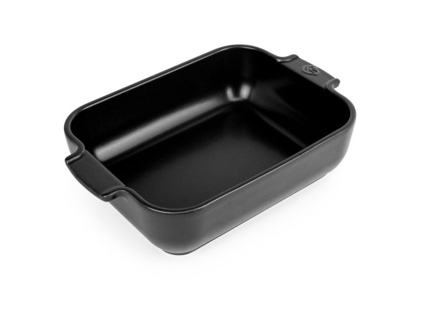 Auflaufform Appolia rechteckig 25cm satinschwarz