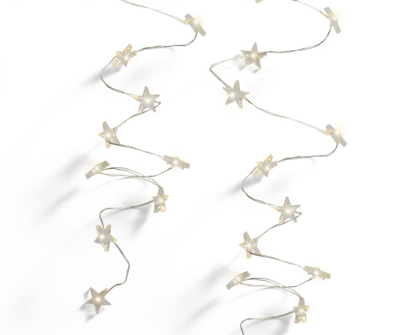 Micro LED Strang silber/warmes weiss Indoor 295cm 60L