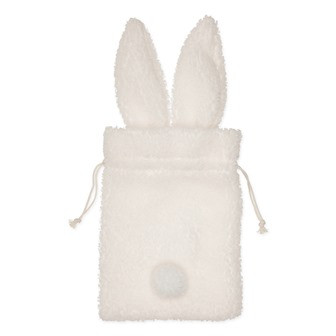 Geschenkbeutel Hase Teddyfell weiss