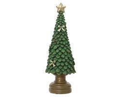 Baum grün Polyresin 12x12x36cm