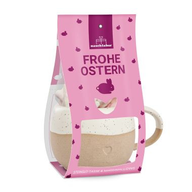 Geschenkset Herz Ostern Marshmallow & Tasse