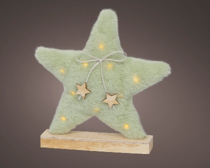 Micro LED Stern grün warmes weiss 5x27x27cm