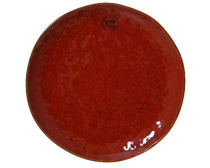 Teller Steingut ochsenblut 27x2.7cm