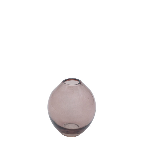 * Vase Glas grau 11x9,5cm