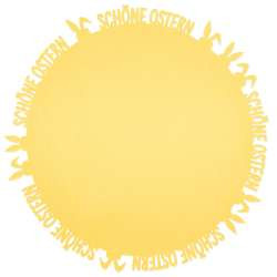 Tischset Schöne Ostern Filz hellgelb