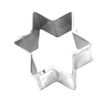 Ausstechform Stern 2,5cm, Edelstahl PG rot