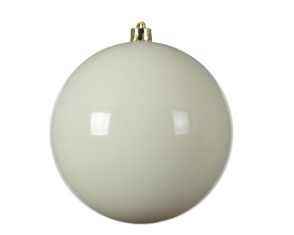 Kugel bruchfest wollweiss glanz 14cm