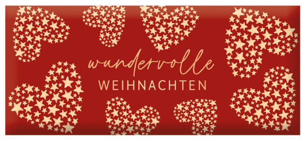 Schoko 30g Weihnachten wundervolle Weihnachten Goldveredelung