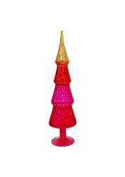 Baum m.LED Glas pink/gold 40cm