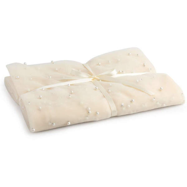 Dekostoff PEARL TULLE 145cmx3m creme