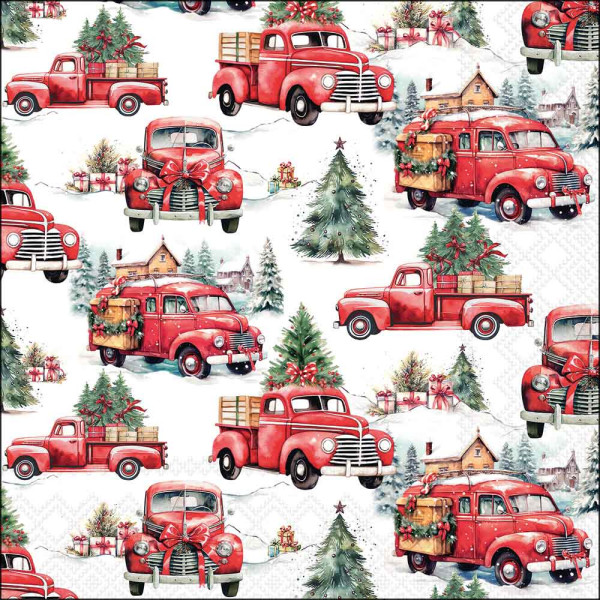 Serviette Truck 33x33cm