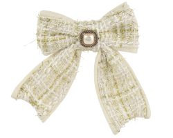 Schleife Tweed Polyester 2,5x11x14cm