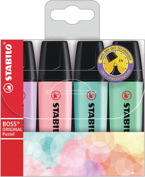 STABILO BOSS ORIGINAL Pastel 4er Etui