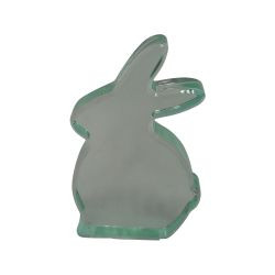 Hase Glas türkis 9,8cm