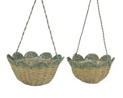 Topf hängend grün 35x18cm