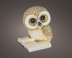 LED Eule Indoor 18x21,5x24,5cm