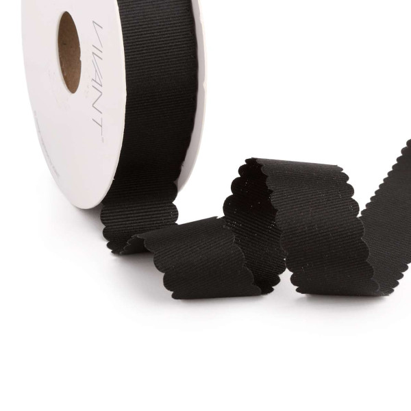 Band SCALLOPED GIGI 25mmx20m schwarz