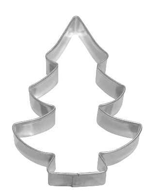 Ausstechform Tannenbaum 8cm, Edelstahl PG rot