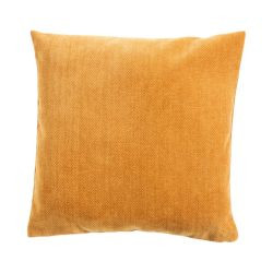 Kissen Lady Fischgrätenmuster ockerfarben 45x45cm