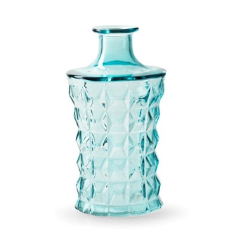 Vase Glas blau 19x11cm