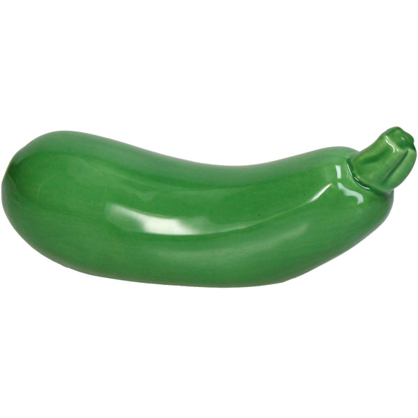 Deko Zucchini Porzellan grün 16,5x5,5x6,5cm
