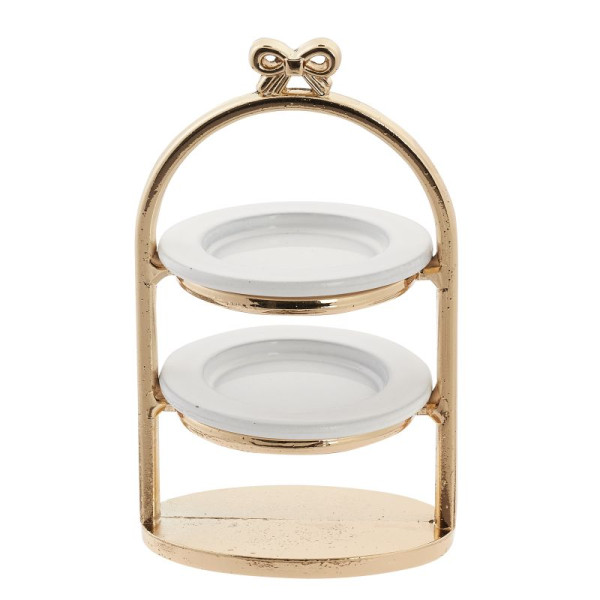 Etagere ca. 3x5cm, gold Set