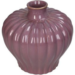 Vase Steingut lila 20x20x19,5cm