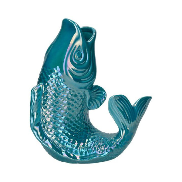 Vase Steingut rainbow ocean 23x25x15cm