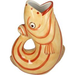 Vase Fish Dolomit gelb 19x9,8x25,5cm