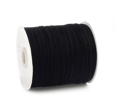 Band VELVET 100mx6mm Fb.85 schwarz