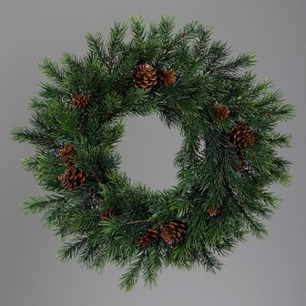 Kranz Tanne m. Zapfen 48cm