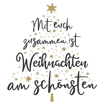 Serviette Cocktail 25x25cm Mit Euch