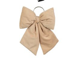 Schleife creme Polyester 3,5x30x20cm