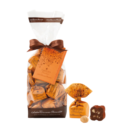 Tartufi Dolci Gianduja Pralinen mit Haselnüssen u. Schokolade 200g