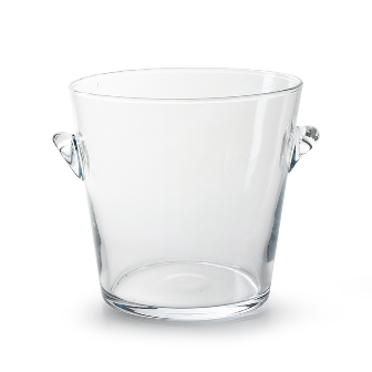 Weinkühler Glas klar 19x20cm