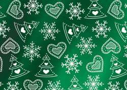 Geschenkpapier 1,5mx70cm Weihnachtszeit, Dark Green, Al