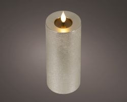 LED Kerze champagner indoor 20x7,5cm