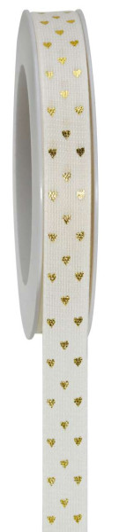 Band Tiny Hearts 15mmx18m creme