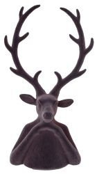 Hirsch geflockt violett H45cm