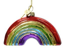 Hänger Regenbogen Ornament Glas 2,5x10x7cm