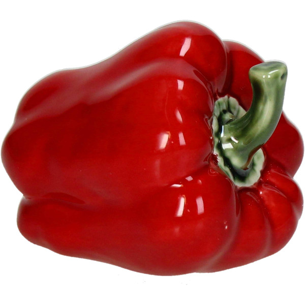 Deko Paprikaschote Porzellan rot 11,6x8,5x8,3cm