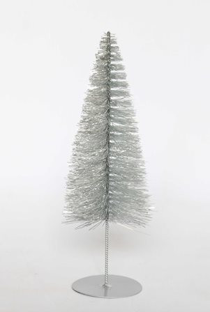 Tannenbaum Lurex silber 25cm